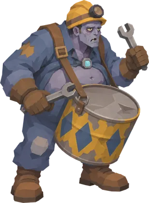 Barrel drummer